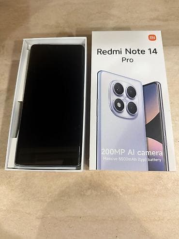 redmi note 40: Redmi Note 14 Pro – tam qutulu komplekt Xüsusiyyətlər: - 200 MP AI — 3