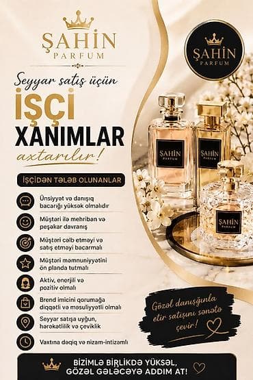 model işi: Satış məsləhətçisi tələb olunur, Yalnız qadınlar üçün, İstənilən yaş, Təcrübəsiz, Gündəlik ödəniş — 3