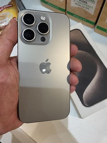 iphone 15 pro replika: IPhone 15 Pro, 128 GB, Natural Titanium, Face ID — 6