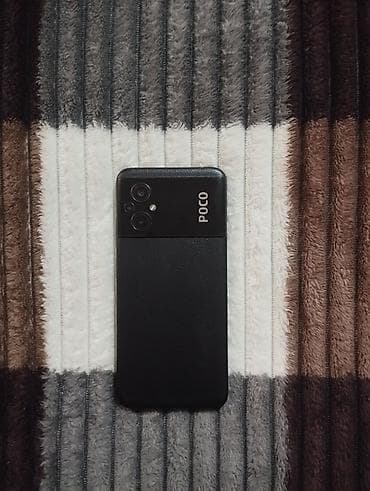 kabro telefon: Poco M5, 128 GB, rəng - Qara, Barmaq izi — 6