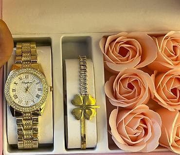 Смарт часы: Новый, Комплекты с часами, цвет - Золотой — 4