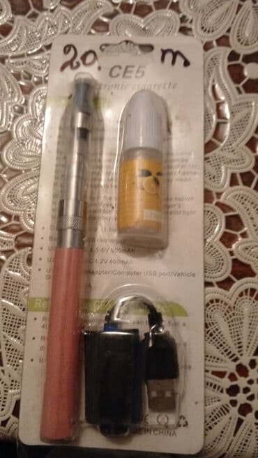 CE5 elektron siqaret dəsti Dəst tərkibi: - CE5 e-siqaret (yenilənə