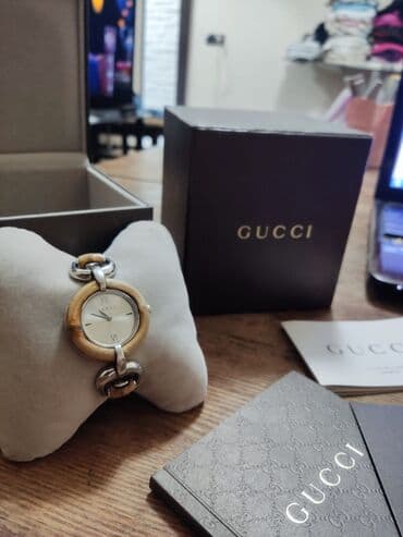 armani my way qiymeti: Original Gucci Brendin "Bamboo" kolleksiyasından qadin qol saati — 2