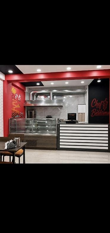 omnitech kassa: Fast-food kafesi üçün tam təchizatlı mətbəx və servis guşəsi - — 2