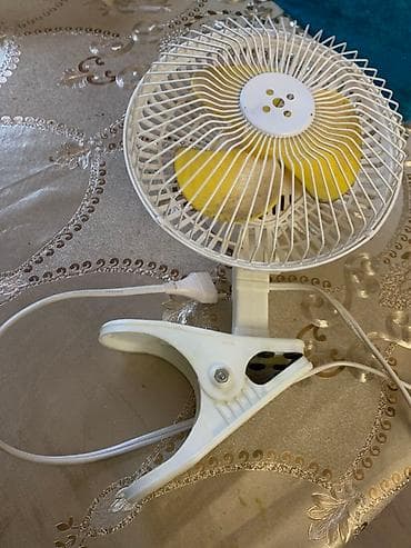 Klipli mini ventilyator, 30cm - Stolüstü və ya müxtəlif səthlərə — 4