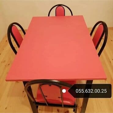 miz ustul: Mətbəx üçün, Yeni, Qatlanmayan, Stul — 25