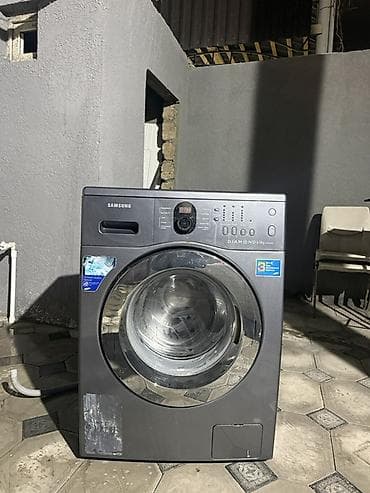 Ремонт стиральных машин: Samsung paltaryuyan maşın – ön yükləməli, boz/metalik korpus, geniş — 1