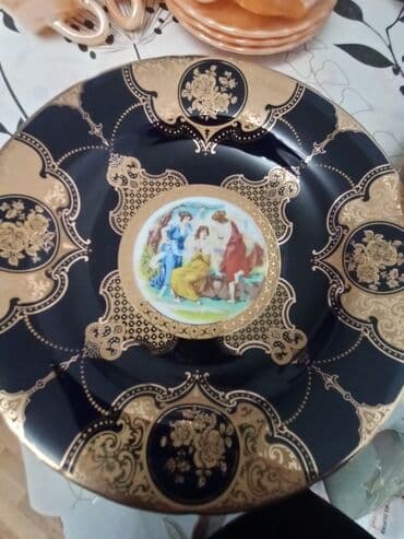 qara madonna aş nimcəsi: Boşqablar, rəng - Göy — 1