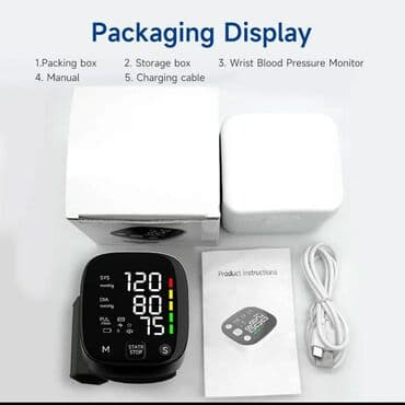 elektron təzyiq olcən qiyməti: Yeni Təzyiqölçən, Tonometr USB ilə şarj (zaryatka), bilək üsulu — 4