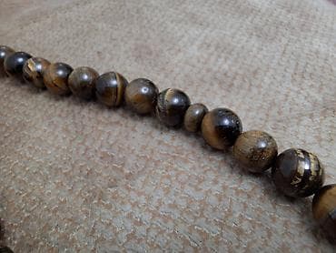 Çantalar: Təbii “Pələng Gözü” daşlarından təsbeh (tiqriniy qlaz / tiqroviy qlaz — 4