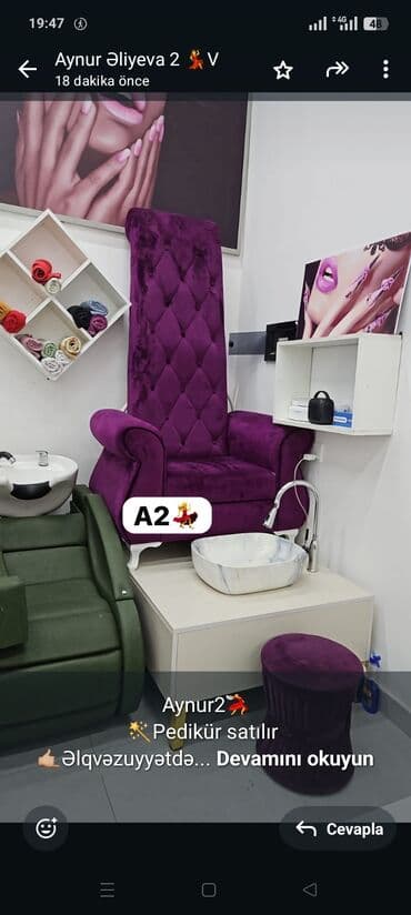 Aynur2💃 🪄Pedikür satılır 🤙🏼Əlqvəzuyyətdə 💶Qiymət 280 azn 🏘️Ünvan