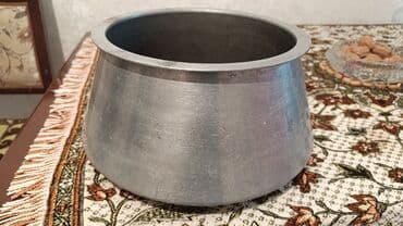 karaca qranit qazan desti: İşlənmiş, Aş qazanı, rəng - Boz, Alüminium — 1