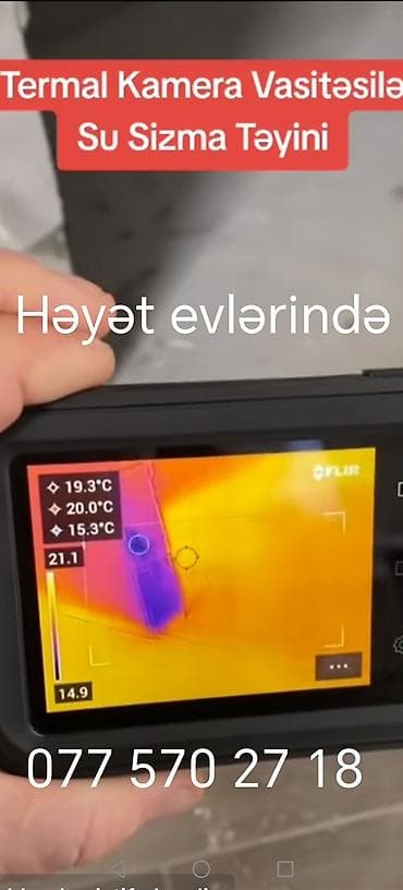 Bitirmə işləri: Termal kamera vasitəsilə su sızmasının aşkarlanması xidməti. - Həyət — 1