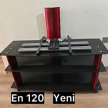 Düz TV altlığı, Polkalı, Şüşəli