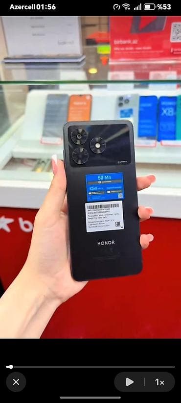 ssd har disk: Honor 200 Smart, 128 GB, rəng - Qara, Zəmanət — 1