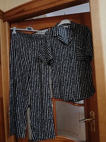 qar geyimi: Qadın pijama dəsti material ştapel əla vəziyyətdə - 2 parçalı dəst — 2