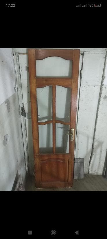 giris qapi: Taxta şüşəli qapı–pəncərə bloku - Material: təbii taxta karkas, şüşə — 2