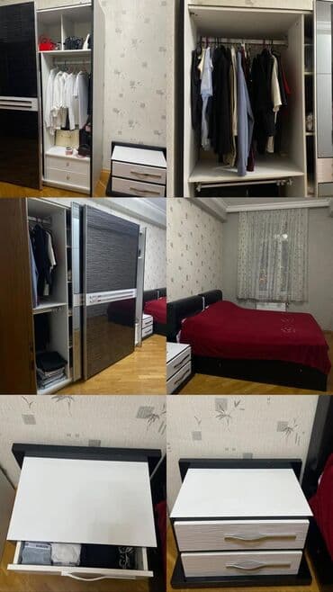 İşlənmiş, 2 qapılı Düz dolab, Qarderob, paltar dolabı, Azərbaycan