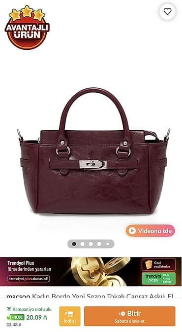 🆘🆘🆘cemi 1 defe taxilibdi, trendyoldan alinin Bordo rəngli qadın