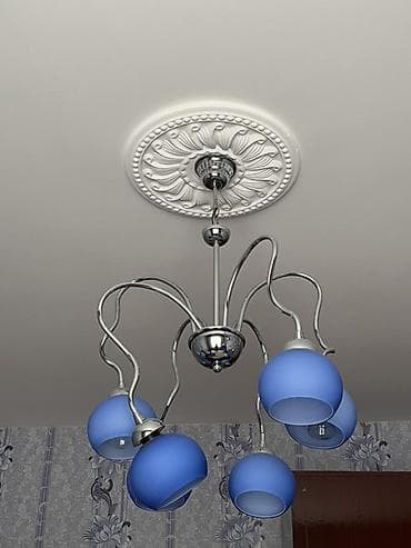 Çılçıraq, 5 lampa, Şüşə