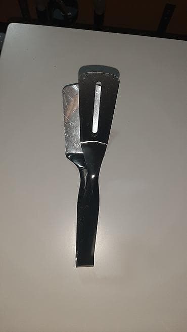 Mətbəx üçün paslanmayan poladdan çoxfunksiyalı spatula-maşa - — 3