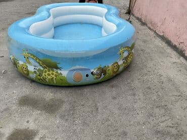 надувной бассейн купить в баку: Uşaq üçün şişmə hovuz - Forma: uzunsov, dalğalı kontur - Rəng — 2