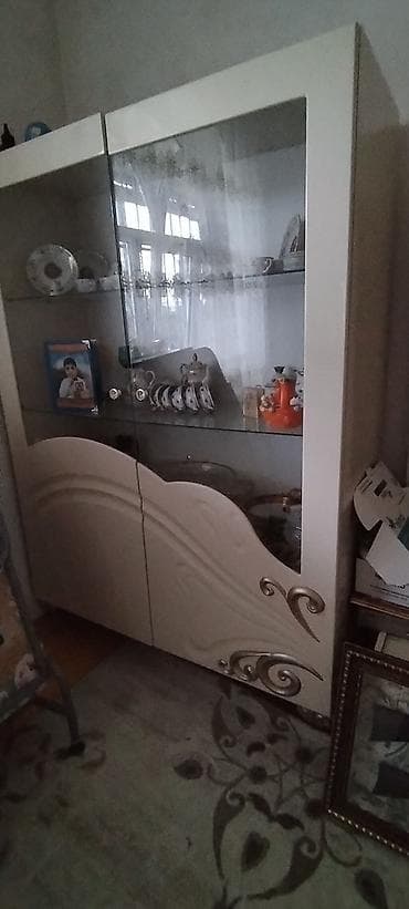 Qonaq otağı üçün mebel dəsti - Konsol-komod güzgü ilə: geniş üst — 3