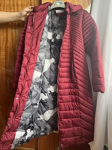 pull & bear kurtka: Qadın qış paltosu – Xuelijiabao (XJB) - Rəng: Bordo/şərab qırmızısı - — 5