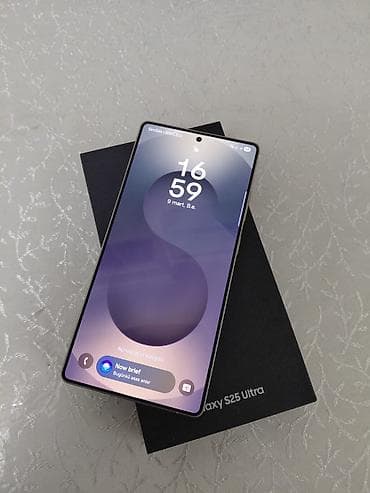 telefon j2: Samsung Galaxy S25 Ultra, 512 GB, rəng - Qara, Sensor, Barmaq izi, Simsiz şarj — 1