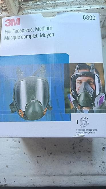3M 6800 Tam Üzlük Respirator – Ölçü: Medium iki filtir ustunde verilir