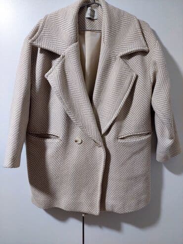 Cinslər: Palto, Bershka, M, rəng - Bej — 1