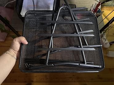 karta: Yenidir Metal mesh sənəd rəfi – 3 mərtəbəli - Material: möhkəm metal — 2