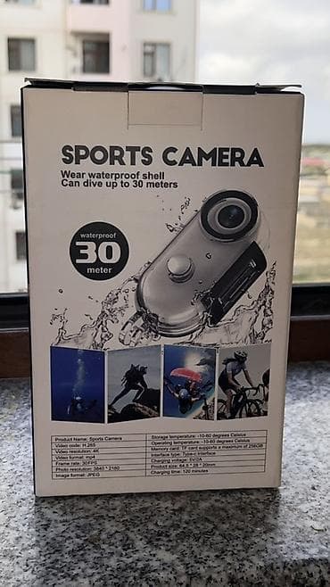 macbook çanta: Sports Camera 4K WiFi H.265 – kompakt idman/aksiya kamerası - 4K — 4