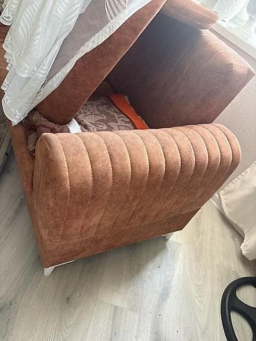Qonaq otağı üçün dəst – yumşaq kreslo və uyğun stul - Material — 1