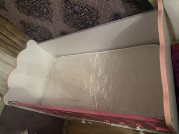 кровать трансформер: Для девочки, Б/у, Четырехугольная, Колыбель, Без бортиков, С матрасом, С механизмом качания — 2