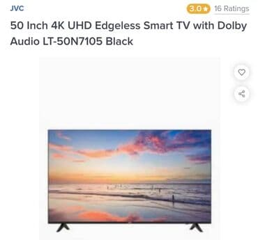 Televizorlar: Yeni Televizor JVC OLED 55" 4K (3840x2160), Pulsuz çatdırılma