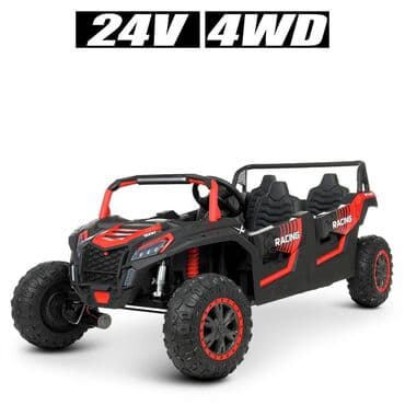 maşınlar uşaq üçün: Uşaq elektrik avtomobili Jeep BambiEL-3 Buggy, dördyerlik, qırmızı 4 — 3