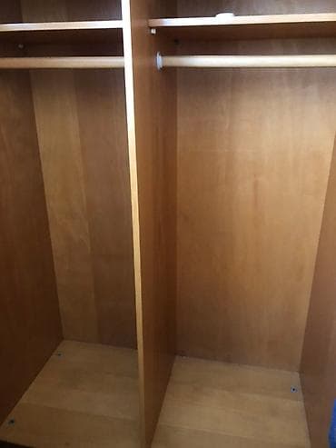 sederek ən ucuz perde magazalari: Klassik taxta geyim dolabı - Material: taxta/şpon, qəhvəyi klassik — 2