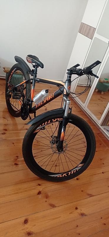 STELSPORT dağ velosipedi - Çərçivə: yüngül alaşımlı, idman tərzində