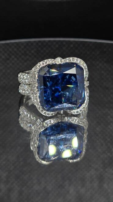 585 prob qızıl qiymeti: Üzük, Gümüş, Sapfir — 1