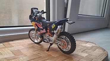 Искусство и коллекционирование: Kolleksiya üçün die-cast motosiklet modeli – KTM rally/dirt bike (Red — 1
