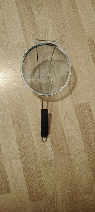 Paslanmayan poladdan mətbəx süzgəci - Material: paslanmayan polad tor — 1