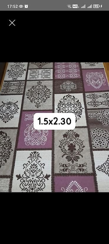 qedimi pullarin alinmasi: Metr ölçülü xalça - Ölçü: 1.5 × 2.30 m (şəkildə göstərilib) - Dizayn — 1