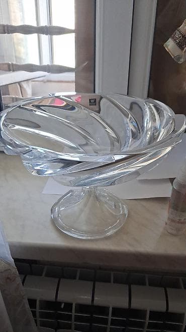 Bohemia kristal ayaqlı meyvə qabı. Çeşski - Brend: Bohemia (İMF