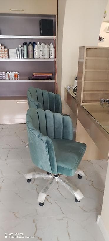 qaz balonlar: Salon üçün “Midye” dizaynlı kreslolar Manikür kreslosu sifarişlə — 9