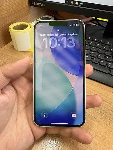 17 pro max iphone: IPhone 13, 128 GB, Ağ, Face ID — 2