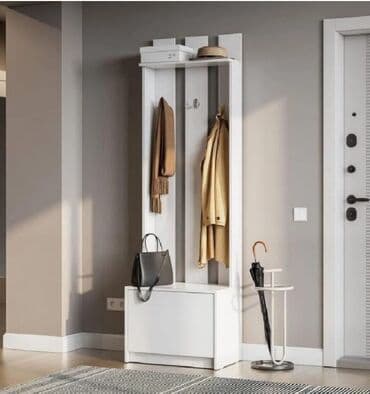 islemis mebeler: Dəhliz üçün funksional asılqan konsolu - Minimalist skandinaviya — 1