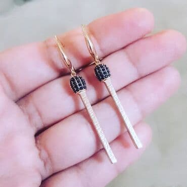 sirqalar qizil: Sırğa, Sarı qızıl, 585 Əyar, 331 g, Pulsuz çatdırılma, Ödənişli çatdırılma — 4