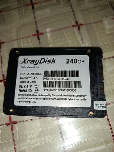 macbook pro: Daxili SSD disk 240 GB, 2.5", İşlənmiş — 2