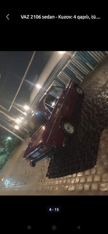 mercedes sürətlər qutusu: VAZ 2106 sedan - Kuzov: 4 qapılı sedan, klassik “şestoy” dizaynı - — 3